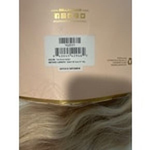 BELLAMI Silk Seam 20” 180g Pearl Blonde Highlight Clip In Hair Extension Beachy - Picture 7 of 14